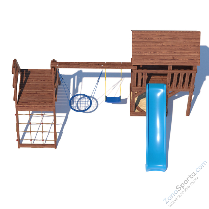 Детская площадка CustWood Scout SC8+ с большой деревянной крышей Детская площадка CustWood Scout SC8+ с большой деревянной крышей