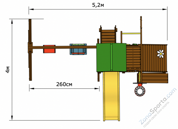 Детская площадка Romashka 5 Extensive Детская площадка Romashka 5 Extensive