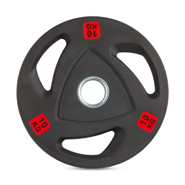 Диск 51 мм. обрезиненный с 3-мя хватами 10 кг VictoryFit VF-ST51100 Диск 51 мм. обрезиненный с 3-мя хватами 10 кг VictoryFit VF-ST51100