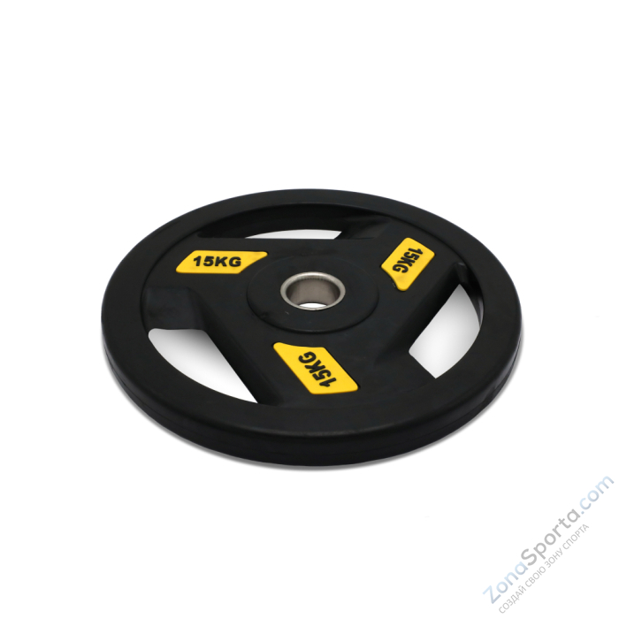 Диск обрезиненный c хватом Unix Fit Pro 15 кг, 51 мм Диск обрезиненный c хватом Unix Fit Pro 15 кг, 51 мм