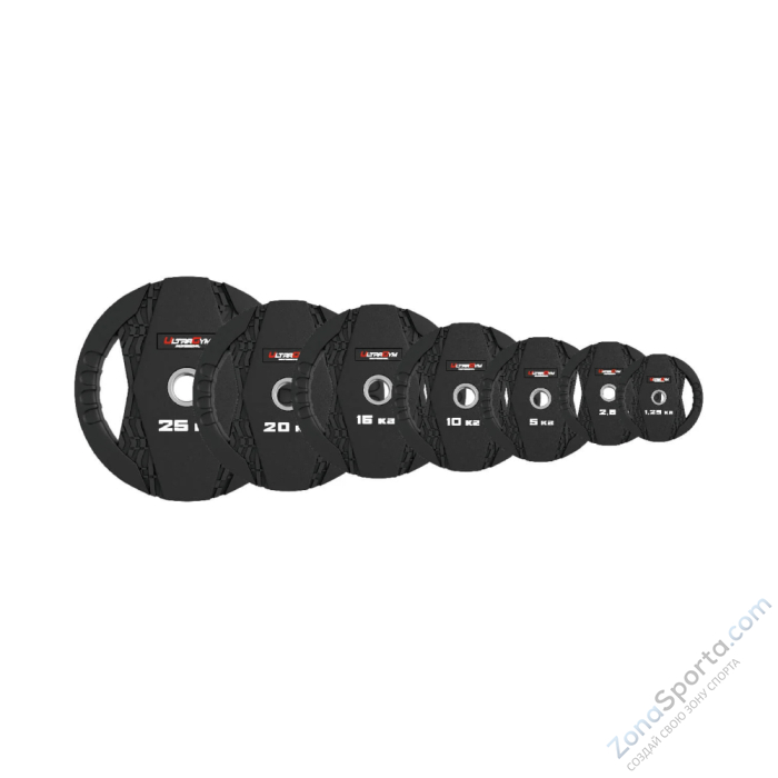 Диск обрезиненный с двумя хватами 1,25 кг UltraGym UG2005С Диск обрезиненный с двумя хватами 1,25 кг UltraGym UG2005С