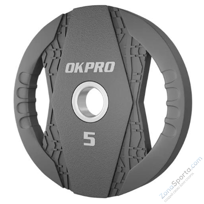 Диск олимпийский обрезиненный 10 кг OKPRO OK2005C-1000 Диск олимпийский обрезиненный 10 кг OKPRO OK2005C-1000