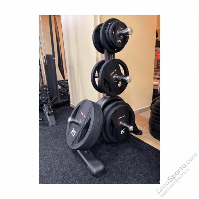 Диск полиуретановый с двумя хватами UltraGym UG2030С 2,5 кг  Диск полиуретановый с двумя хватами UltraGym UG2030С 2,5 кг