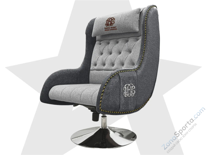 Дизайнерское кресло Fujimo Monogram Silver Steel Дизайнерское кресло Fujimo Monogram Silver Steel