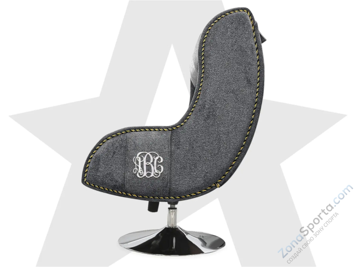 Дизайнерское кресло Fujimo Monogram Silver Steel Дизайнерское кресло Fujimo Monogram Silver Steel