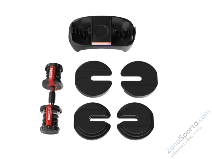 Гантель регулируемая UNIX Fit 16 кг  Гантель регулируемая UNIX Fit 16 кг