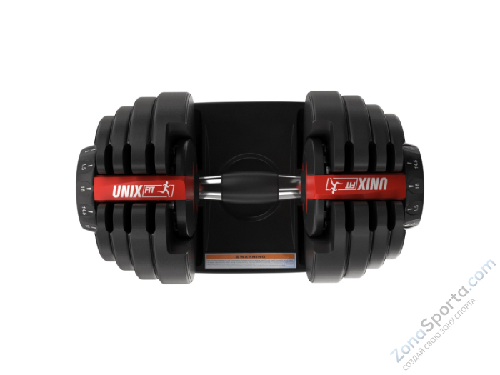Гантель регулируемая UNIX Fit 16 кг  Гантель регулируемая UNIX Fit 16 кг