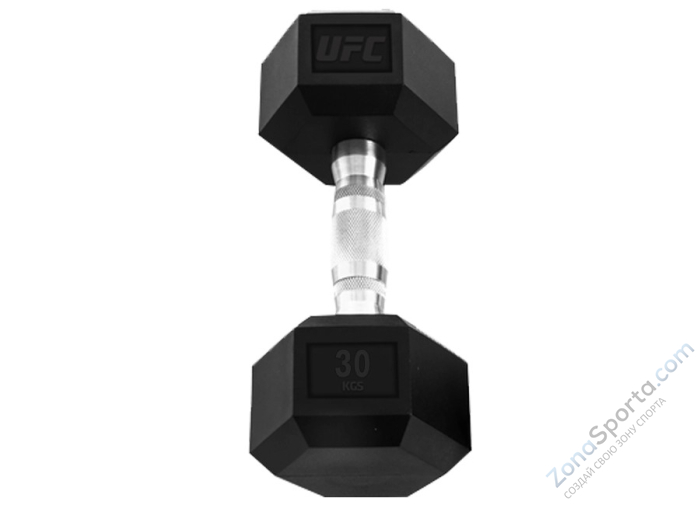Гантель шестигранная UFC 30 кг  Гантель шестигранная UFC 30 кг