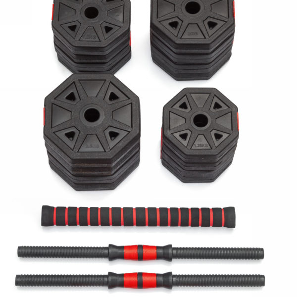 Гантели гексагональные разборные с грифом, 30 кг. (2 шт. х 15 кг.) VictoryFit VF-DН300 Гантели гексагональные разборные с грифом, 30 кг. (2 шт. х 15 кг.) VictoryFit VF-DН300