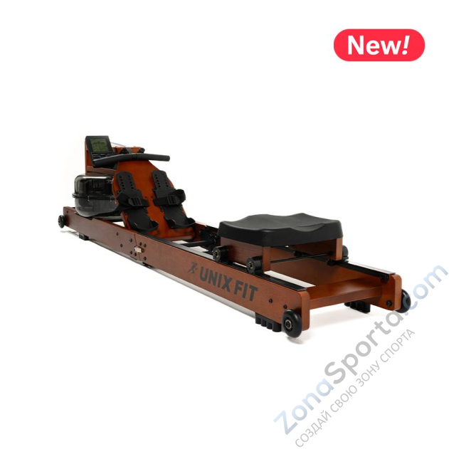 Гребной тренажер Unix Fit Wood Rower Dark