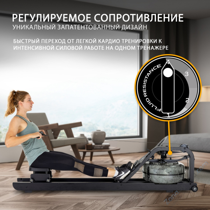 Гребной тренажер Apollo Plus Black Гребной тренажер Apollo Plus Black