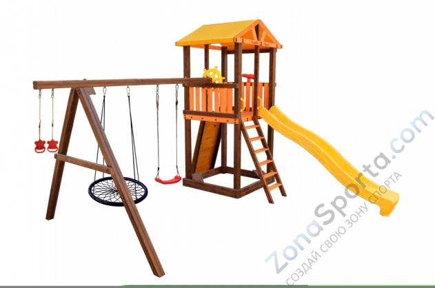 Игровой комплекс Perfetto sport Pitigliano-4 + качели Паутина Игровой комплекс Perfetto sport Pitigliano-4 + качели Паутина