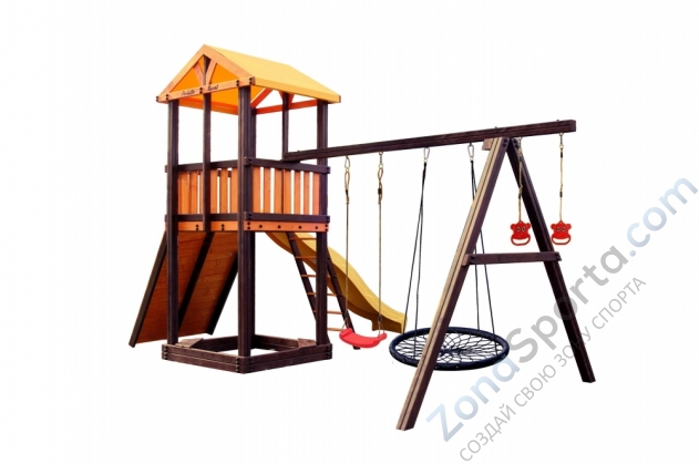 Игровой комплекс Perfetto sport Pitigliano-5 + качели Паутина Игровой комплекс Perfetto sport Pitigliano-5 + качели Паутина