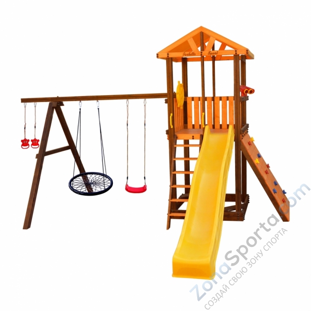 Игровой комплекс Perfetto sport Pitigliano-5 + качели Паутина Игровой комплекс Perfetto sport Pitigliano-5 + качели Паутина