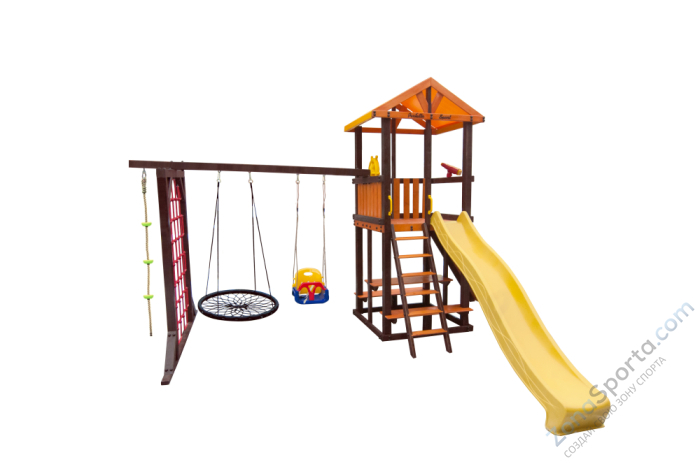Игровой комплекс Perfetto sport Bari-11 + качели Паутина Игровой комплекс Perfetto sport Bari-11 + качели Паутина