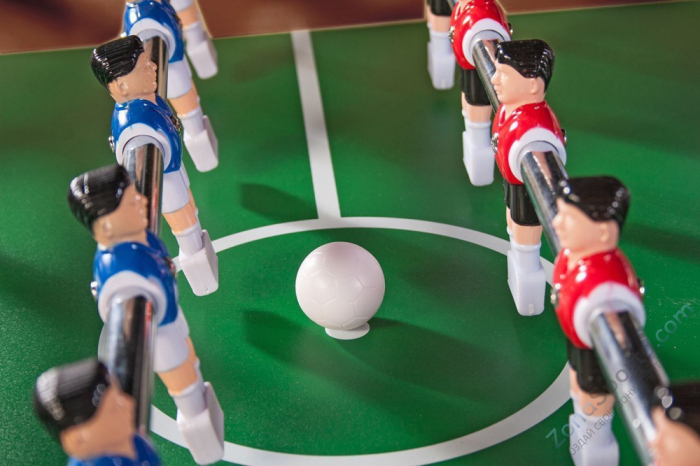 Игровой стол - футбол складной Maccabi (махагон) Игровой стол - футбол складной Maccabi (махагон)