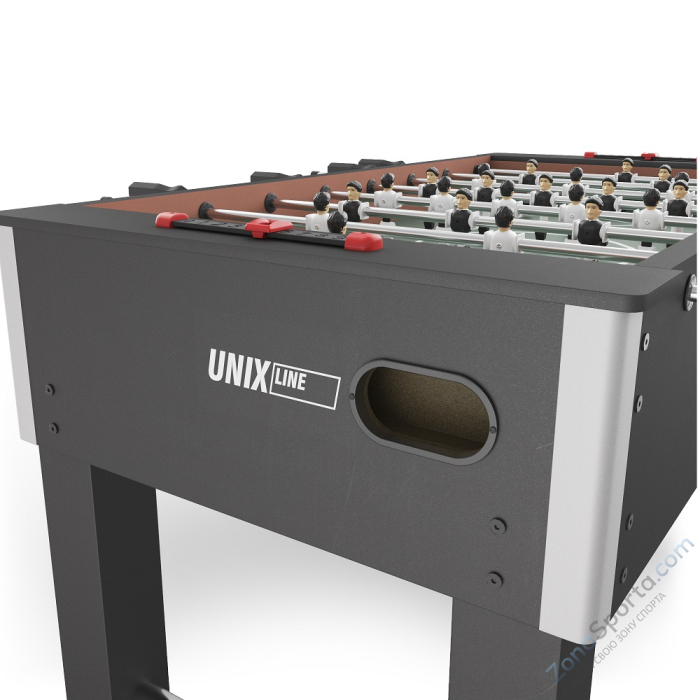 Игровой стол Unix Line Футбол - Кикер (140х74 cм) Black Игровой стол Unix Line Футбол - Кикер (140х74 cм) Black