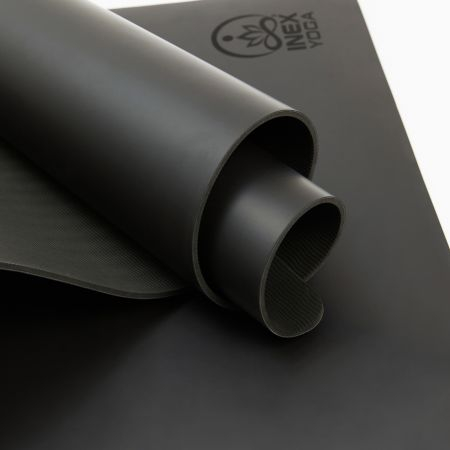 Коврик для йоги INEX Yoga PU Mat TPE c гравировкой серый Коврик для йоги INEX Yoga PU Mat TPE c гравировкой серый
