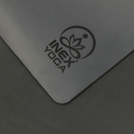 Коврик для йоги INEX Yoga PU Mat TPE c гравировкой серый Коврик для йоги INEX Yoga PU Mat TPE c гравировкой серый