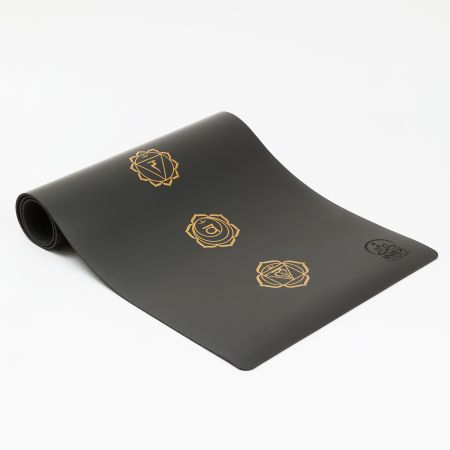 Коврик для йоги INEX Yoga PU Mat TPE c гравировкой серый Коврик для йоги INEX Yoga PU Mat TPE c гравировкой серый