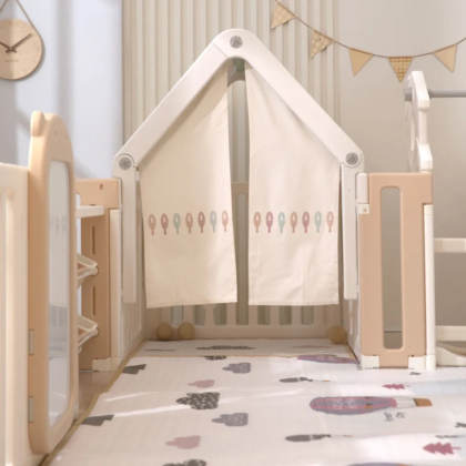 Манеж Unix Kids DeLuxe House Storage Camel 150 x 180 см Манеж Unix Kids DeLuxe House Storage Camel 150 x 180 см