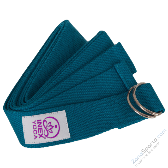 Ремень для йоги INEX Stretch Strap 240 см, синий Ремень для йоги INEX Stretch Strap 240 см, синий