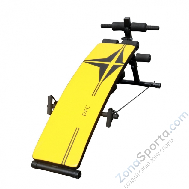Скамья для пресса DFC гантели, эспандеры D102RY Скамья для пресса DFC гантели, эспандеры D102RY