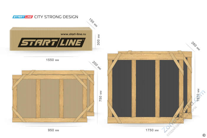 Стол теннисный City Strong Design Всепогодный Стол теннисный City Strong Design Всепогодный