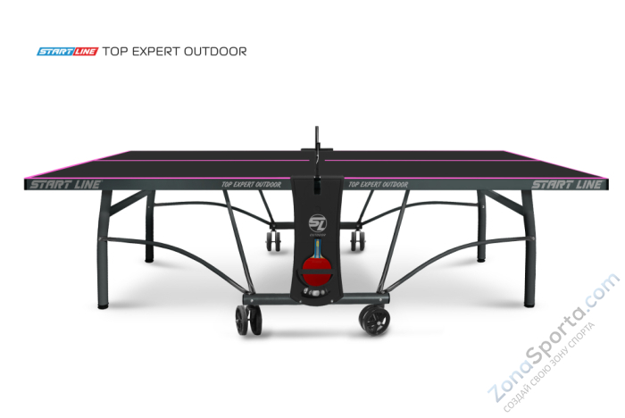 Стол теннисный Start Line Top Expert 6 Всепогодный Black Стол теннисный Start Line Top Expert 6 Всепогодный Black