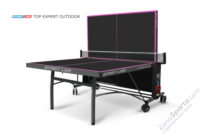 Стол теннисный Start Line Top Expert 6 Всепогодный Black Стол теннисный Start Line Top Expert 6 Всепогодный Black