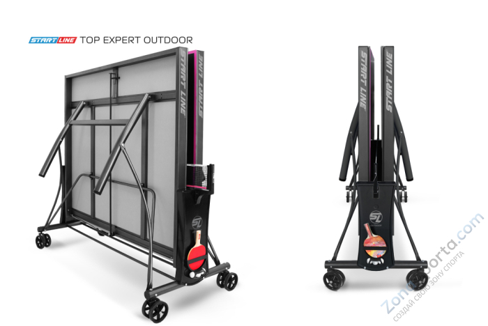 Стол теннисный Start Line Top Expert 6 Всепогодный Black Стол теннисный Start Line Top Expert 6 Всепогодный Black