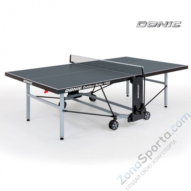 Теннисный стол DONIC Outdoor Roller 1000 Grey Теннисный стол DONIC Outdoor Roller 1000 Grey