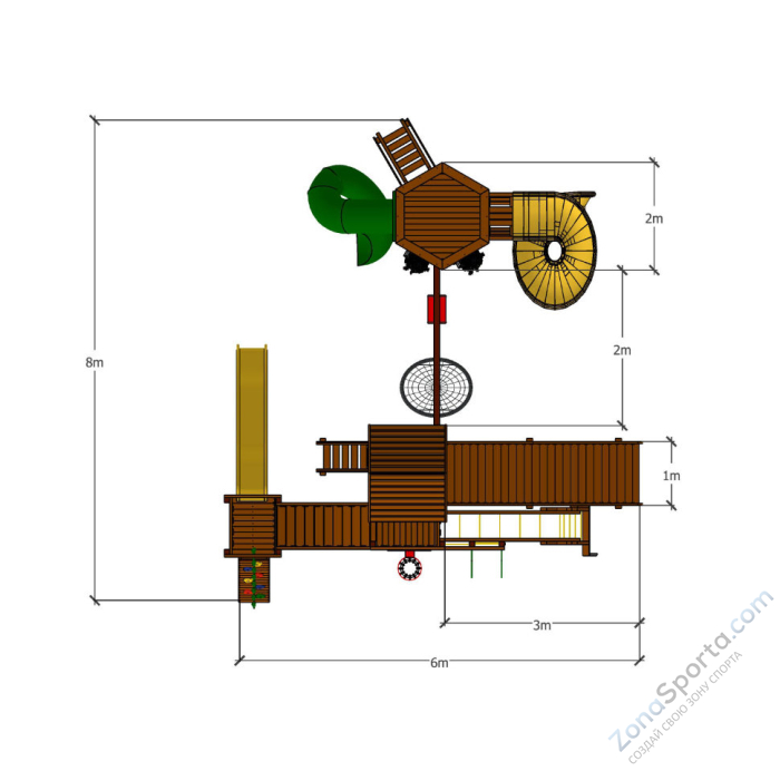 Всесезонная детская площадка Марк 9
