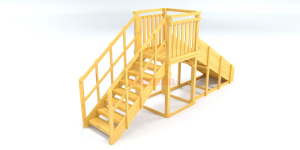 Зимняя горка Савушка Зима Wood-2